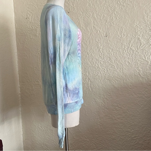 Wildfox Dreaming of Cake Baggy Beach Jumper Pastel Rainbow Cake Pullover Small - Picture 7 of 10